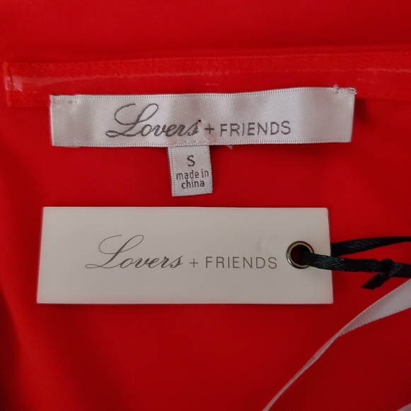 Revolve Lovers + Friends Violet Midi in Rose Strapless Dress Red Cocktail NEW - Picture 10 of 11